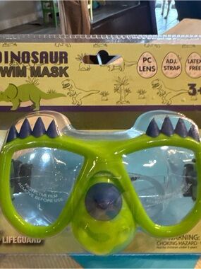 Dinosaur Swim Mask for Kids - Green